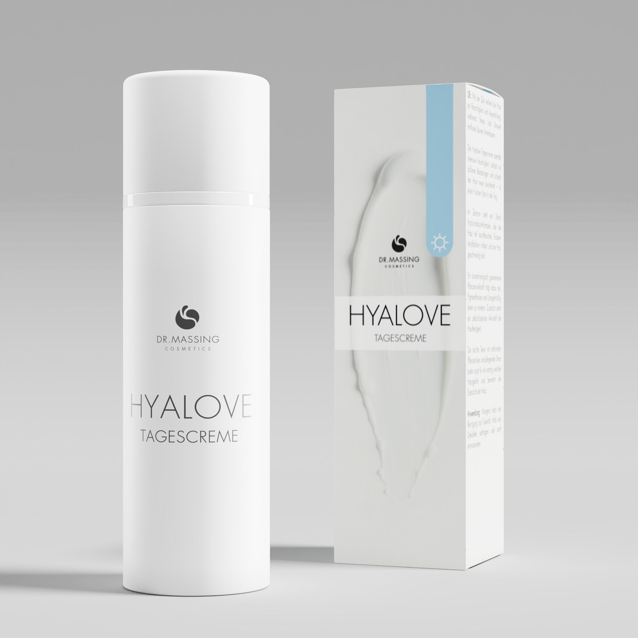 Hyalove Tagescreme mit Verpackung