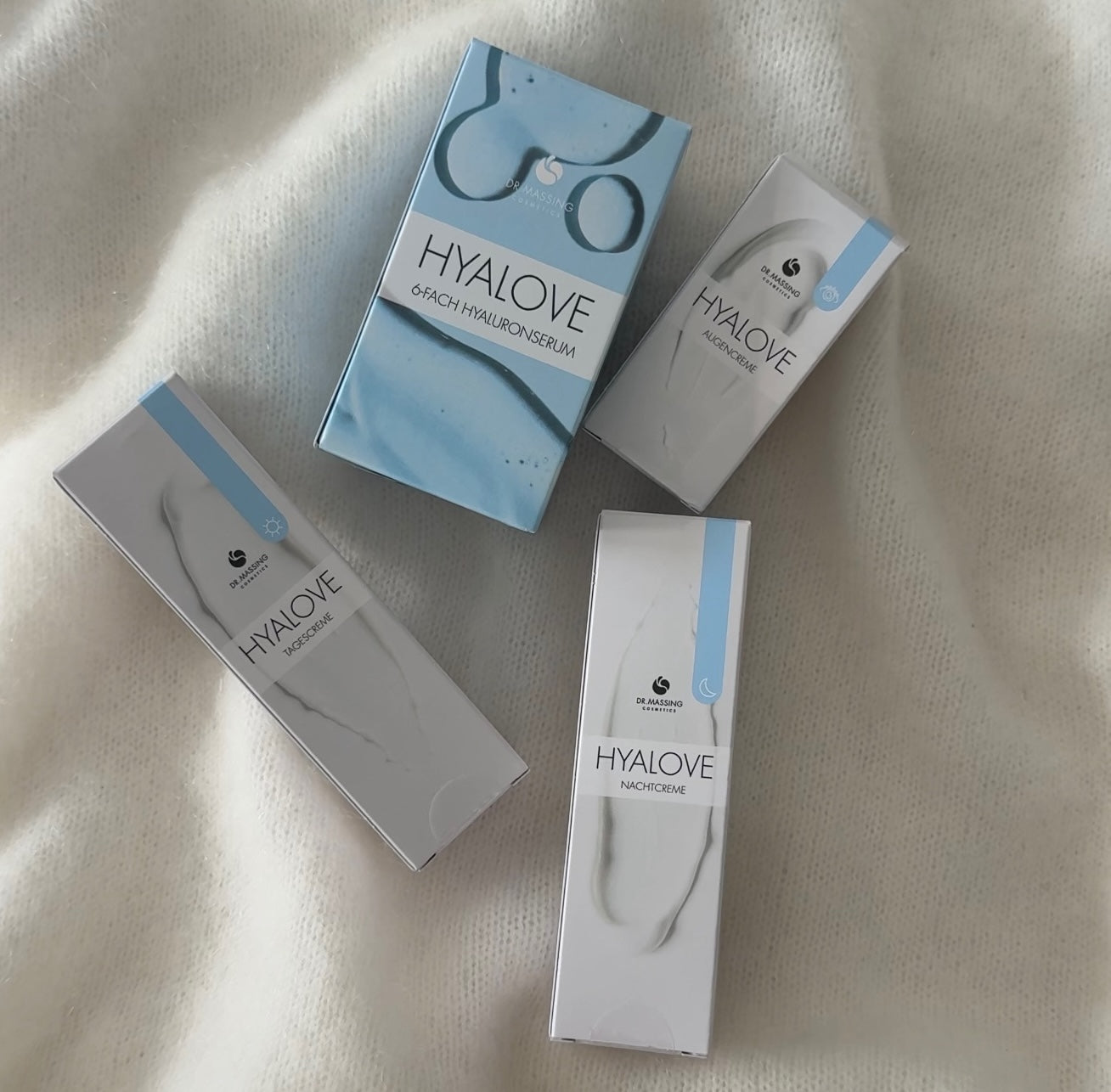 Hyalove Pflege Serie: Deine 4‑Step‑Hautpflege mit Hyaluron von Dr. Massing