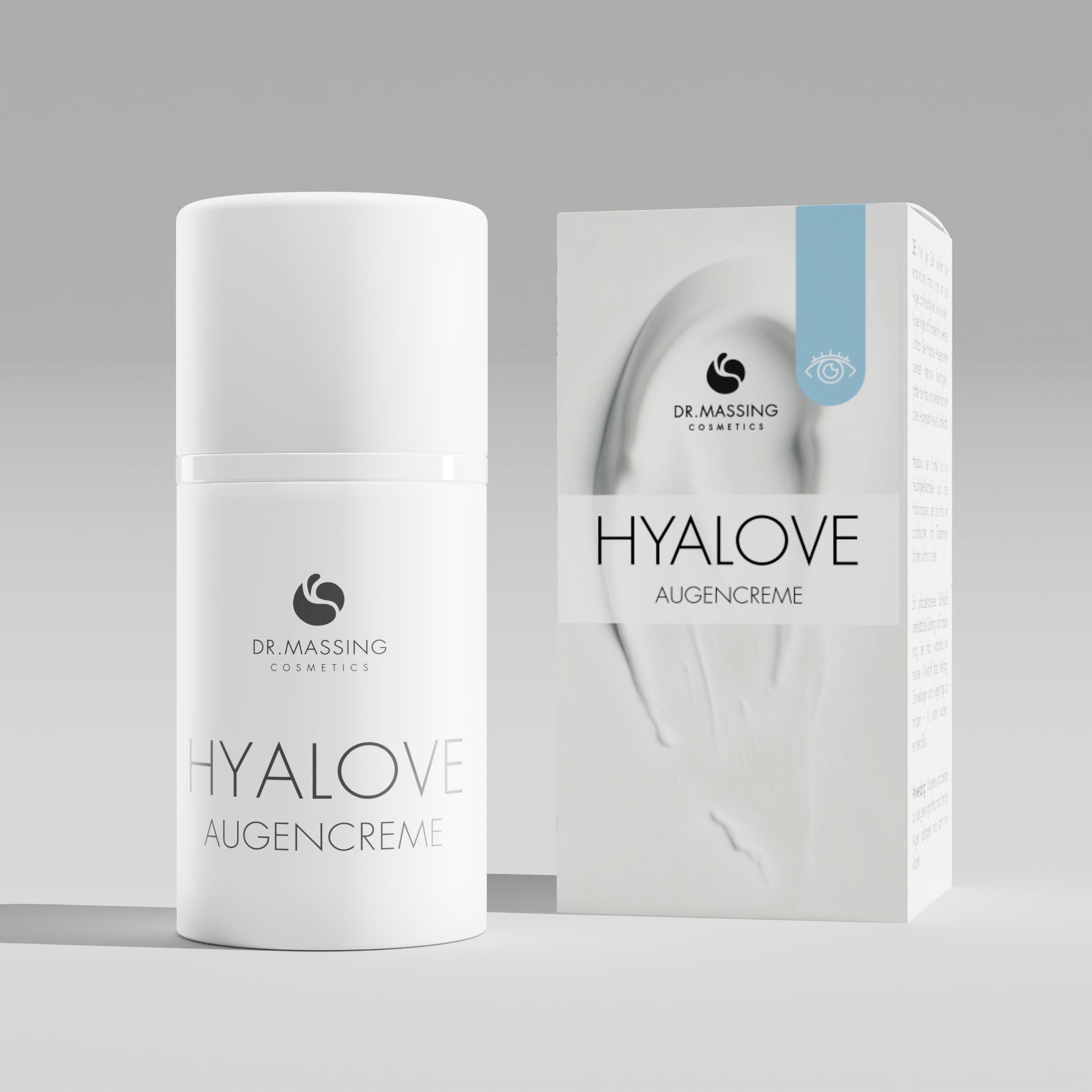 Hyalove Augencreme mit Verpackung