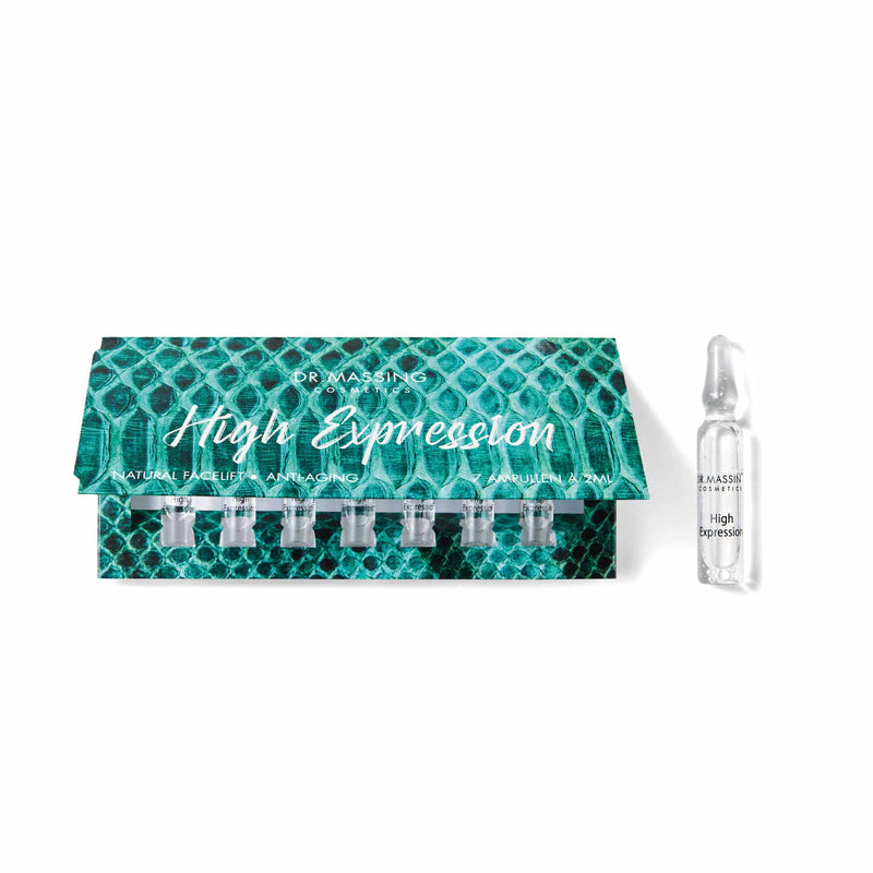 Dr. Massing High Expression Ampullen Natural Facelift und Anti-Aging Verpackung Box Freisteller