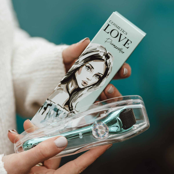 Dr. Massing Hyalove Dermaroller Anti Aging Needling Roller Microneedling Zuhause Detailansicht Verpackung Produkt